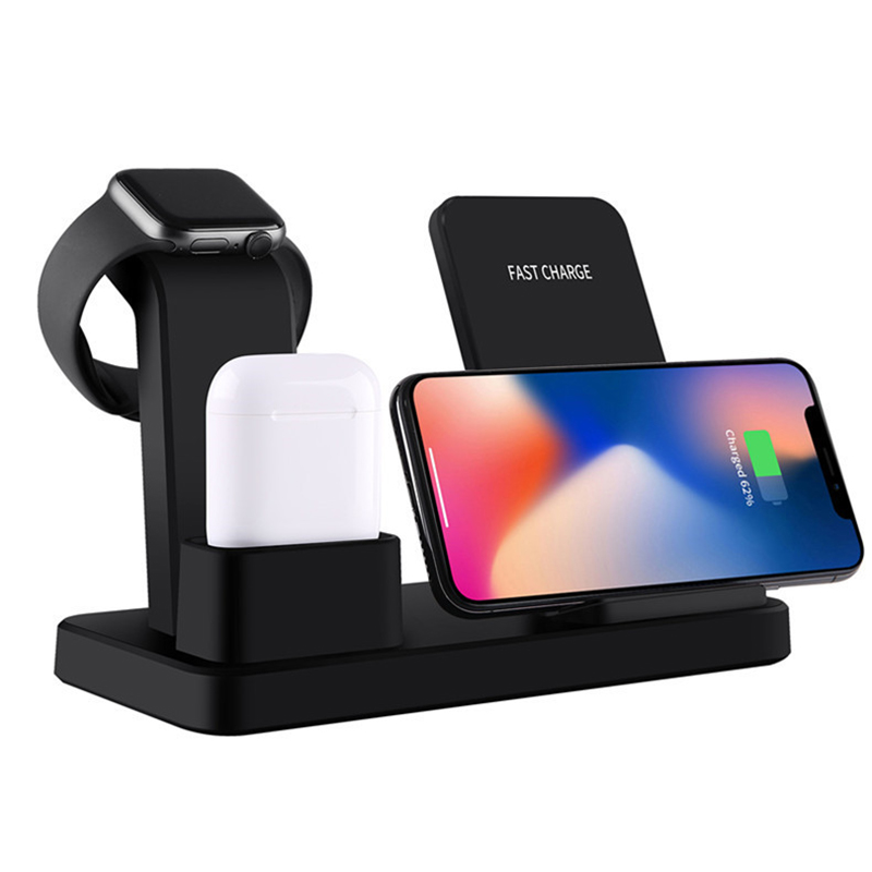 Fancytech 3-in-1 Wireless Phone Charging Stand for iPhone/Android